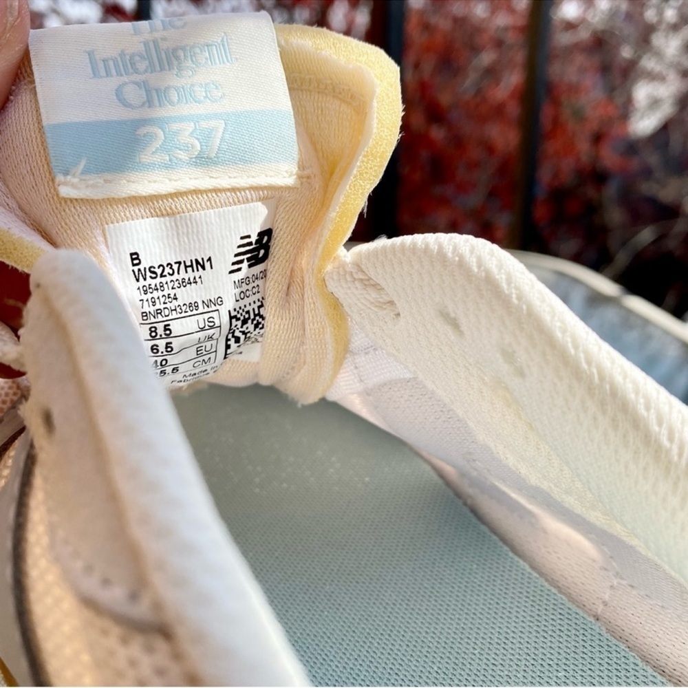 New Balance 237 Sneakers Shoes in Angora Light Mango Womens 8.5 - Picture 10 of 10